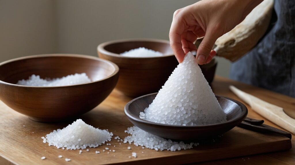 Handcrafting Japanese Morishio (Purifying Salt) Cone for Spiritual Cleansing