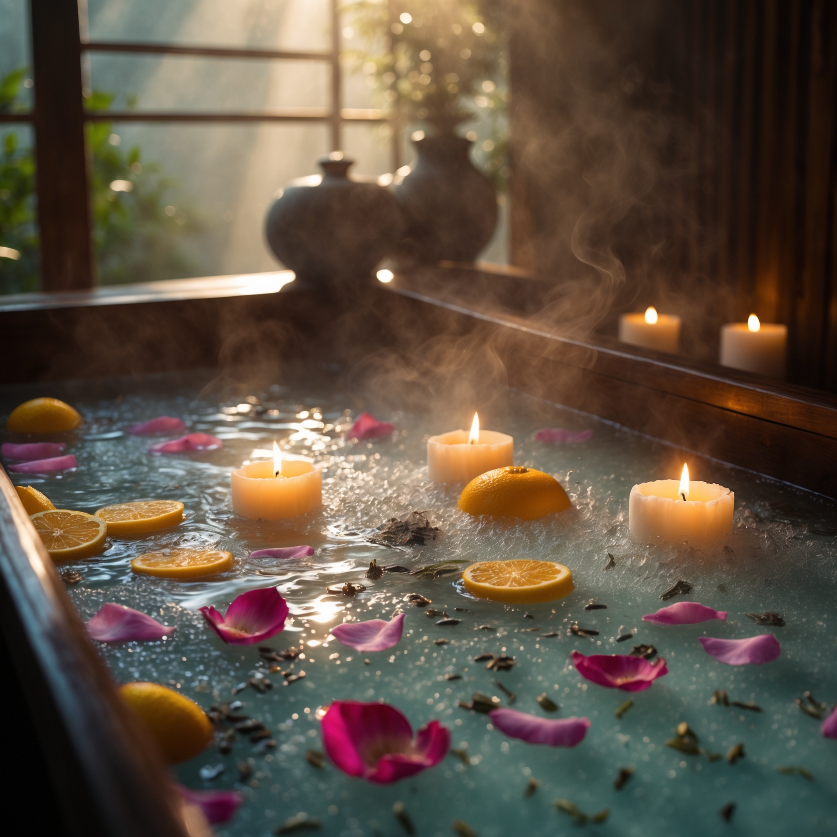 Spiritual salt pyramid with glowing numbers and candles symbolizing numerology and luck